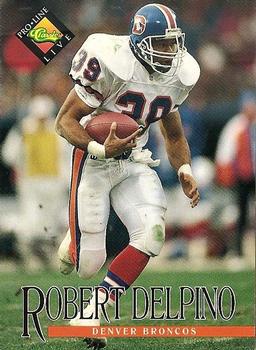 Robert Delpino Denver Broncos 1994 Pro Line Live NFL #187